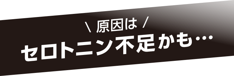 そんなあなたはセロトニン不足かも